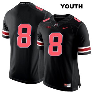 Youth NCAA Ohio State Buckeyes Kendall Sheffield #8 College Stitched No Name Authentic Nike Red Number Black Football Jersey FK20B41EI